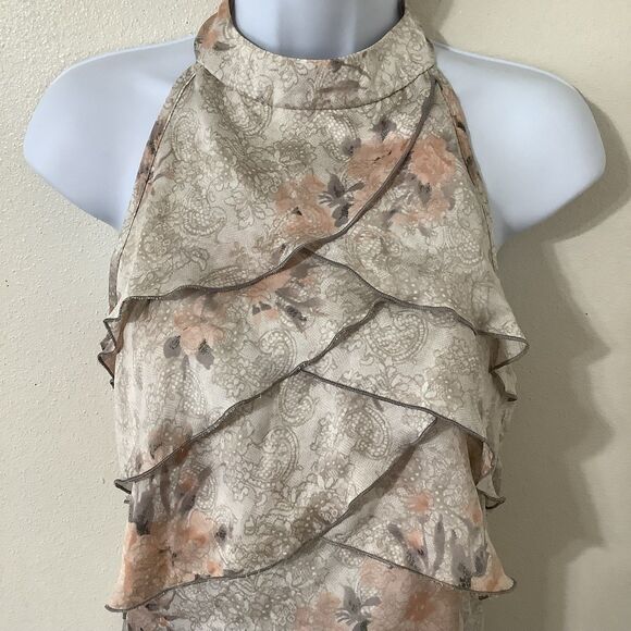 Maurices Cream Ruffled Asymmetrical Blouse - Picture 2 of 12